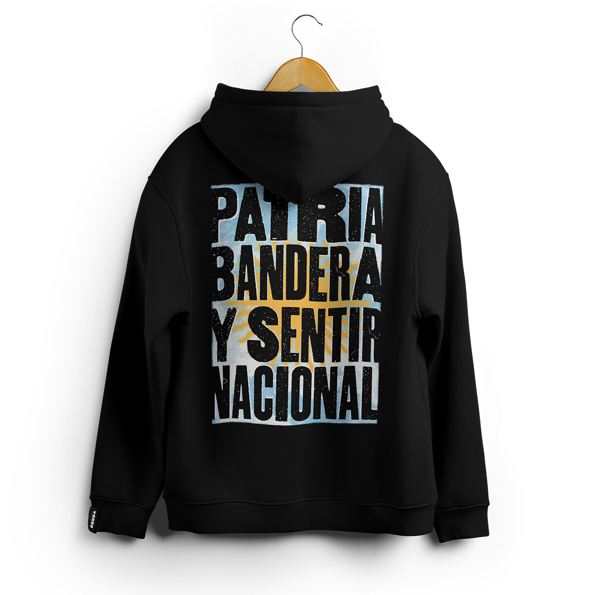Hoodie Orgullo Argentino - Detalle del diseño
