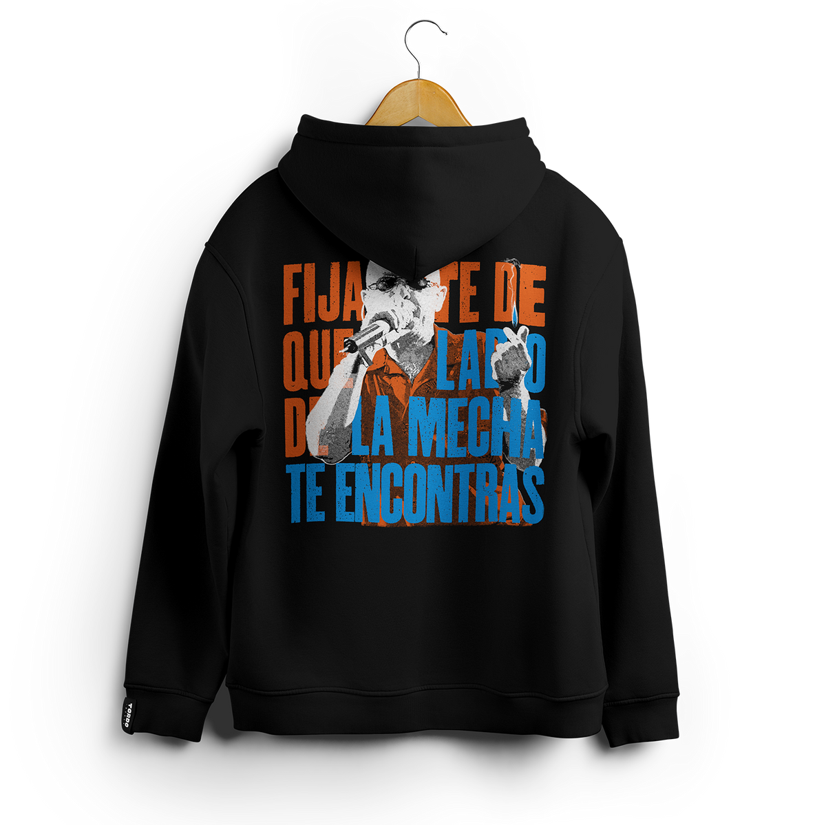 Hoodie Queso Ruso - Detalle del diseño